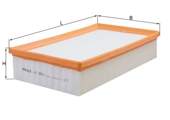 MAHLE LX3502 | Hava Filtresi E1090l
