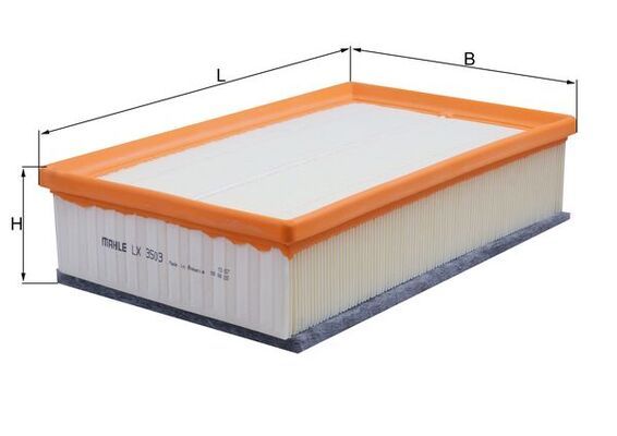 MAHLE LX3503 | Hava Filtresi 13-Golf.VII-A3 1.6Tdi-2.0 TDI Süngerli
