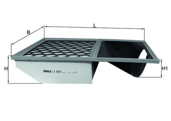 MAHLE LX3603 | Hava Filtresi Euro 5