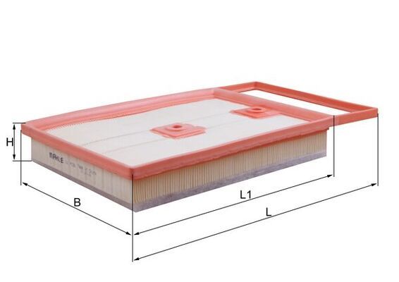 MAHLE LX4136 | Hava Filtresi Vag Polo-Ibiza-Fabia-A1 14-Cusa-Cusb-Cuta 1.4 TDI