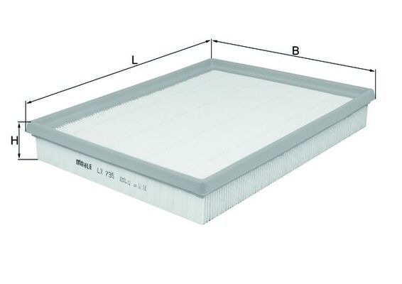 MAHLE LX735 | Hava Filtresi