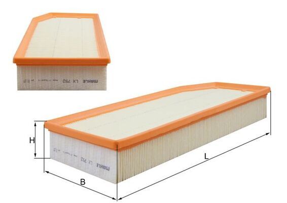 MAHLE LX752 | Hava Filtresi W203 00-07 S203 01-07 Cl203 01-04 C209 02-09 W210 99-02 S210 99-03 W163 99-05 W463 01-W461 01 -