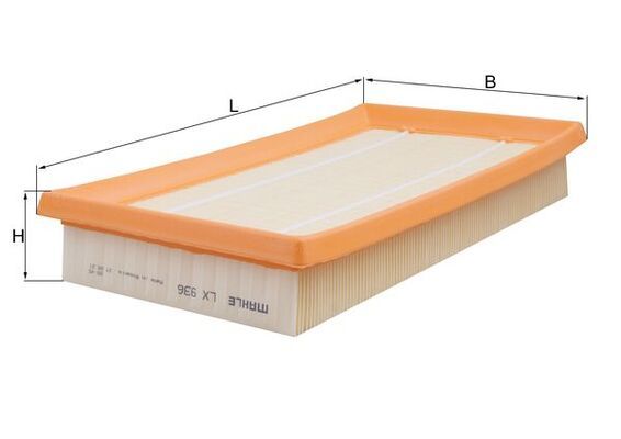MAHLE LX936 | Hava Filtresi (Mazda 626 2.0 98-02)