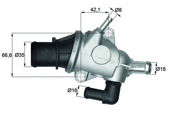 MAHLE TI12588 | Tı 125 88 / Alfa Romeo 147-156 Twinspark Termostat 60653946