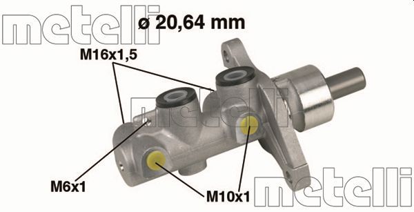 METELLİ 05-0346 | / Merkez Fren Ana-(Abssız)-(Hyundai Atos 00 / 05)