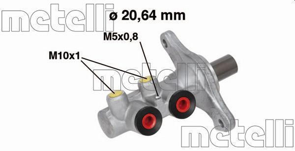 METELLİ 05-0682 | / Ana Merkez Alüminyum (Fiat 500 1,3 JTD 2007-/ Panda 1,3 D Multijet 2004-/ Opel Corsa D 1.2 10)