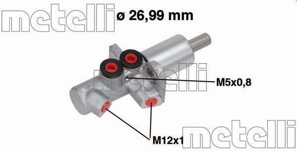 METELLİ 05-0733 | / Fren Ana Merkezi 26,99mm (Audi A4 A6)