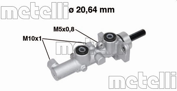 METELLİ 05-0734 | / Merkez Fren Ana (Mazda-6 03 / 07)