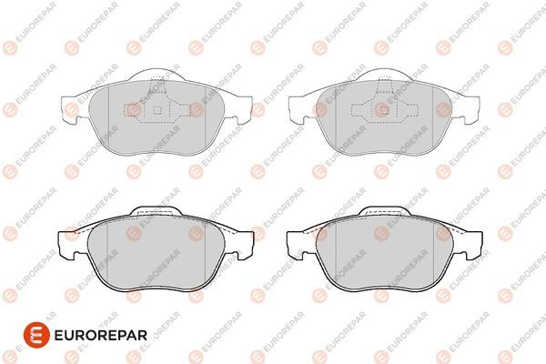 MOPAR (PSA) 1686269580 | Erp Fren Balatası Ön (156 mm) Renault Laguna Megane II 02-Gdb1687 (Iam)