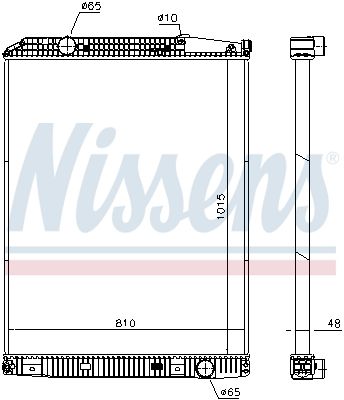 NISSENS 671650 | Motor Su Radyatörü Mercedes Cıtaro Bus / Capacıty / Conecto