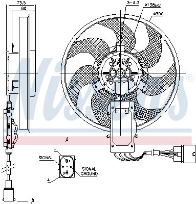 NISSENS 85730 | Fan Motoru Sol VW Touareg Audi Q7