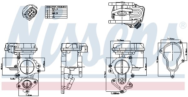 NISSENS 98156 | EGR Valfi (Audi A3 04-10 A4 05-08 A6 05-08 Skoda Octavia 06-10) Blb-Bre-Bxe-Bls-Cag-Bmm-Bnv
