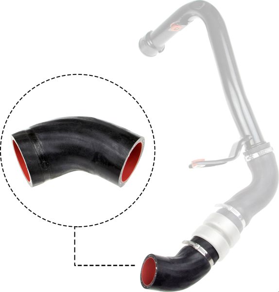 RAPRO 15714 | Turbo Hortumu (Küçük) (Silikon) Fiat Ducato III 2.2 JTD