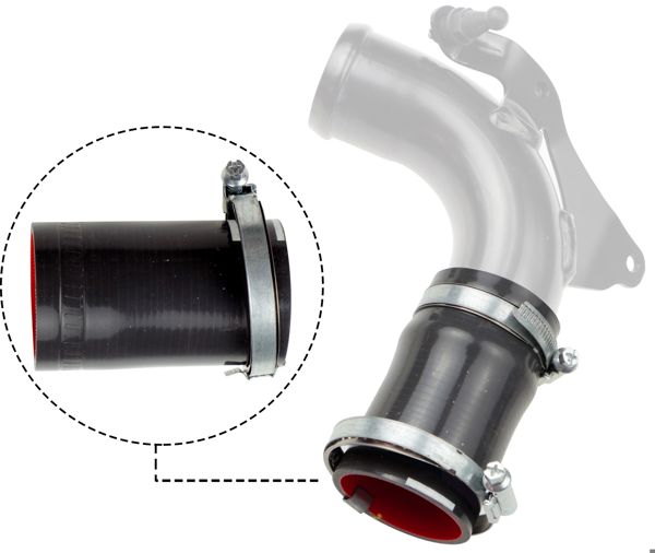 RAPRO 16383 | Turbo Hortumu 08-B-Max-Fiesta-Mondeo-Smax-C30-S40-S60-S80-V60 1.6 TDCI Silikon