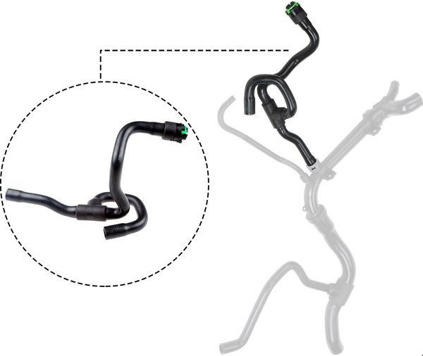 RAPRO 18129-D | Radyatör Alt Hortumu (Konnektorlu Parca) (Opel Vectra B-Astra G 2.0 16V Astra F 1.8 2.0 91-98)