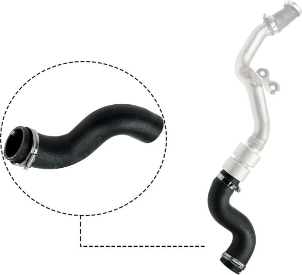 RAPRO R14235 | Turbo Hortumu Büyük Sol Sport / 3.6 V8