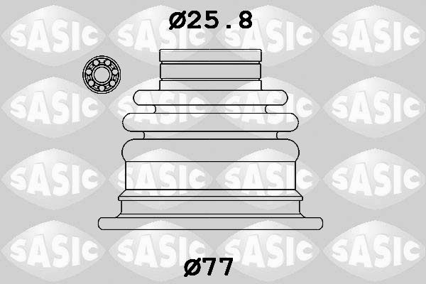 SASIC 1904052 | Aks Körüğü İç Rulmanlı Logan 25.8mm