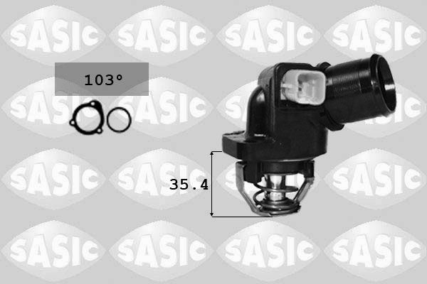 SASIC 3300003 | Termostat Kapağı 1007 206 206 207 207 Bipper Bıpper / C2 C3 Nemo Tu3a 1.4 8V