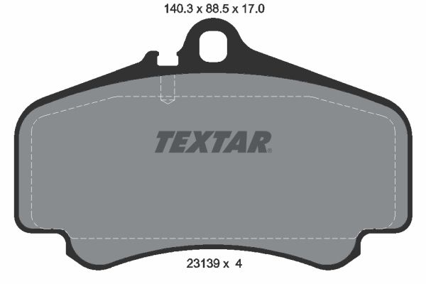TEXTAR 2313901 | Fren Balatası Porsche 911 (996 997) Ön 3.8