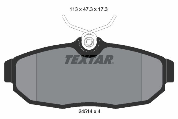 TEXTAR 2451401 | Fren Balatası Ford Mustang