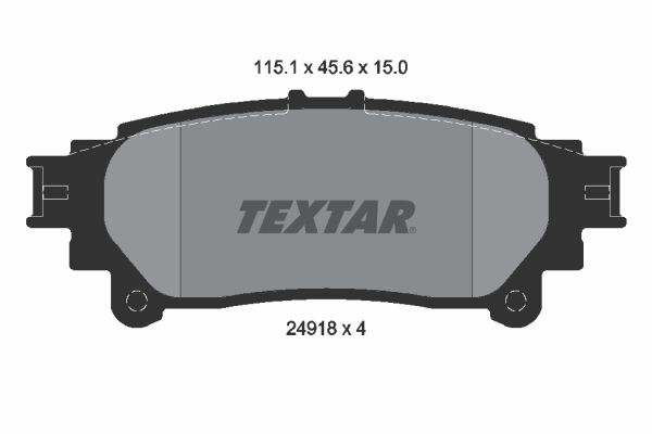 TEXTAR 2491801 | Fren Balata Seti Rx 08-/ Prius 11-Arka