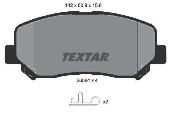 TEXTAR 2556401 | Fren Balata Seti Cx-5 11 -