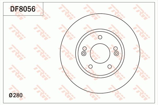 TRW DF8056 | Kia Ceed 12-Hyundai i30 12-Ön Fren Disk Takımı 51712A6000 | 1 Adet