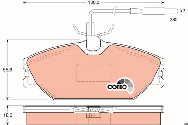 TRW GDB1030 | Fren Balatası Ön (Renault Laguna / Safr / Megane Senıc