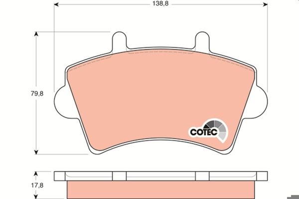 TRW GDB1442 | Fren Balatası Ön Master II Movano