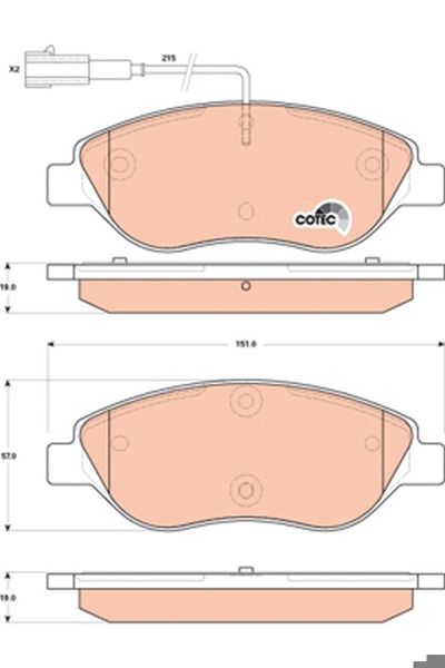 TRW GDB1855 | Fren Balata Ön Bravo II (198_) 06-141.4 16V (198Axs1b) 1.9 D Multijet (198Axd1a) 2.0 D Multijet (198Axpıb) 1.9 D Multijet (198Axb1a) 1.9 D Multijet (198Axc1b) 1.4 T-Jet (198Axf1b) 1.6 D Multijet (198Axl1b) 1.9 D Multijet (198Axe1a) 2.0 D Multijet (198Axn1b) Stilo (192_) 01-072.4 20V (192_Xd1a, 192Ax