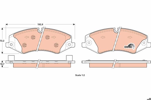 TRW GDB1898 | Fren Balata Ön 2.7 3.0Td 24V 5.0I 32V
