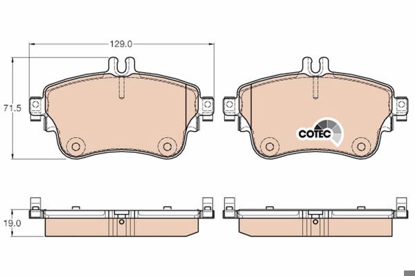 TRW GDB1933 | Fren Balata Ön 13-A-Seri (A180)
