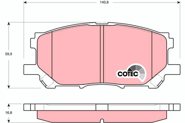 TRW GDB3338 | Fren Balata Ön Harrıer 03-08