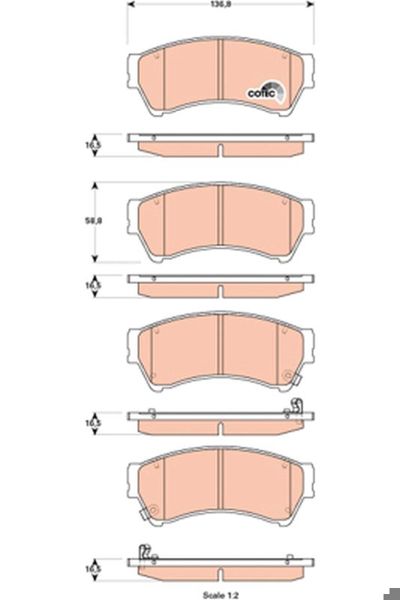 TRW GDB3501 | Fren Balata Ön 1.8 2.0 2.2