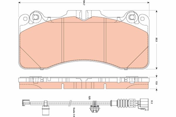TRW GDB3506 | Fren Balata Lexus Ls *O.Sıp**