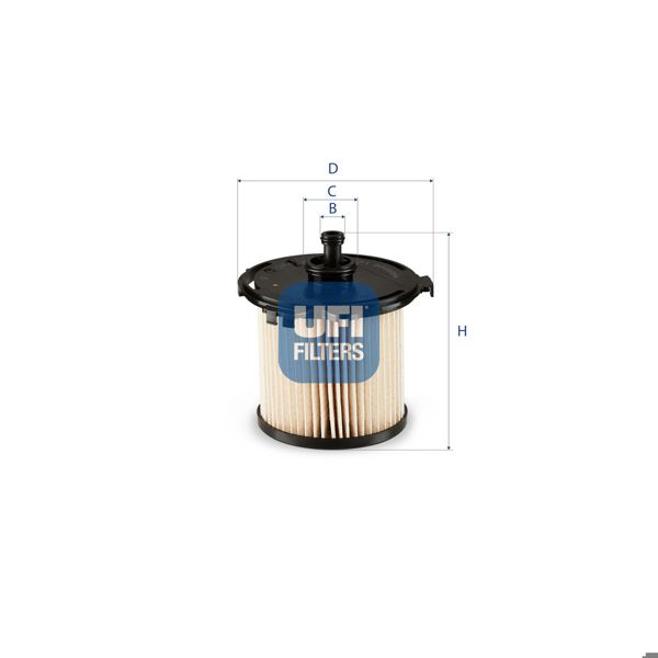 UFI 26.074.00 | Mazot Filtresi Ford Transit V363 Tourneo Custom V362 2.2 TDCI
