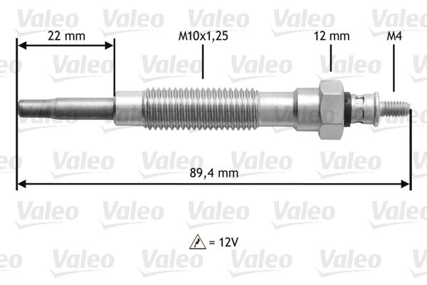 VALEO 345149 | Kızdırma Bujisi Hyundai / Kia / Mitsubishi | 10 Adet