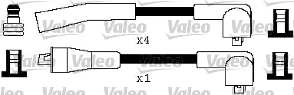 VALEO 346346 | Buji Kablo Takım-(Rover-214 90 / 95)