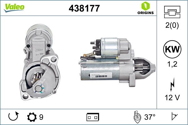 VALEO 438177 | Marş Motoru 12V 9 Diş 1.2 KW BMW R1200 Motor