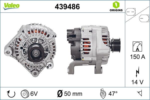 VALEO 439486 | Alternatör Sarj Dınamosu BMW E60 E65 12V 150A