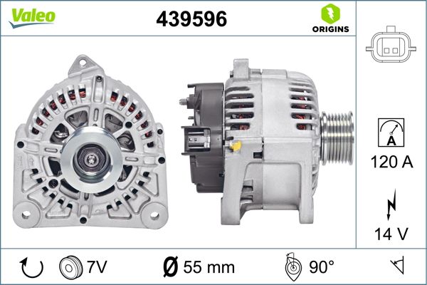 VALEO 439596 | Alternatör Clio III,IV Modus 1.2 16V 2.0 16V