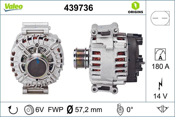 VALEO 439736 | Alternatör Transporter V 2.0 2011 >