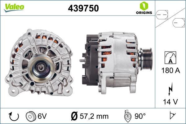 VALEO 439750 | Alternatör Vag