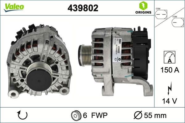 VALEO 439802 | Alternatör Sarj Dınamosu BMW F20 F21 N47 14V 150A