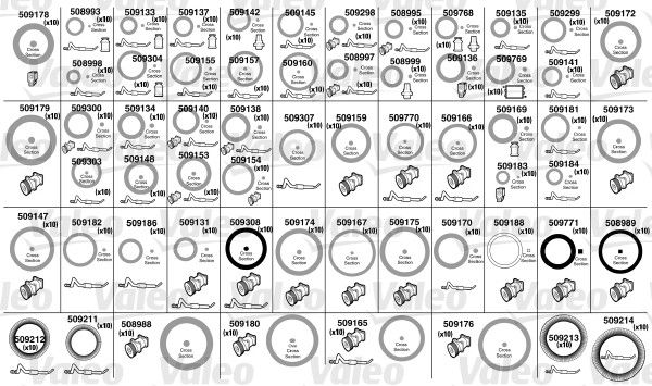VALEO 509725 | O Rıng Ve Conta Kiti Üniversal