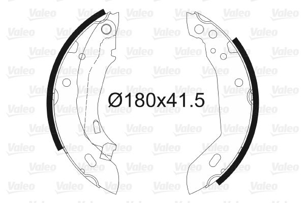 VALEO 562033 | Arka Fren Balatası Pabuç (Tk) P205 Clio I / 5 II Lucas Tipi