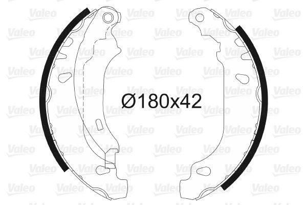 VALEO 562647 | Pabuç Balata Palio / Clio II (Bb_, Cb_) 98-161.2 (Bb0a, Bb0f, Bb10, Bb1k, Bb28, Bb2d, Bb2h, Cb0 1.4 (B / Cb0c, B / Cb0s) 1.6 (B / Cb0d, Bb00) 1.6 16V (Bb01, Bb0h, Bb0t, Bb14, Bb1d, Bb1r, Bb2kl 1.9 D (B / Cb0e, Bb0j) 1.4 16V (B / Cb0l) 1.9 DTI (B / Cb0u) 1.4 16V (B / Cb0p, Bb13) 1.2 16V (Bb05, Bb0w, Bb11, Bb27, Bb