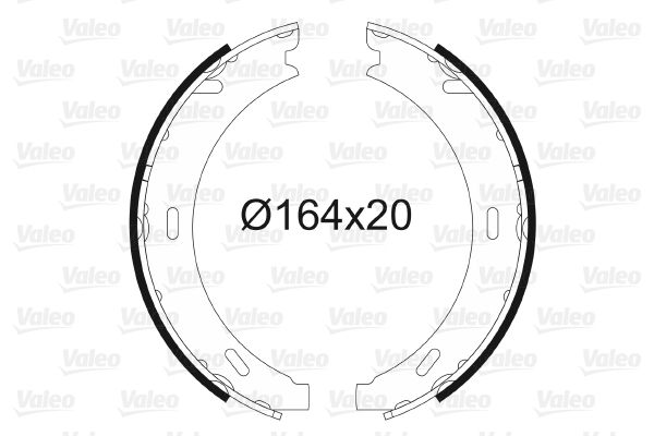 VALEO 562767 | Fren Balatası Arka (Park Frenı Pabucu) W168 97-04 W169 04-12 W245 05-11 Vaneo 414 02-05 W203 00-07 C209 02-09