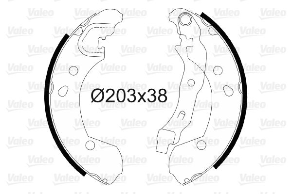 VALEO 564099 | Arka Fren Balatası (Pabuç) Micra III K12 03-10 Note 07-10 Clio II 04-Clio III 05 -
