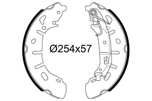 VALEO 564251 | Kampana Balata Fiat Doblo II Opel Combo III